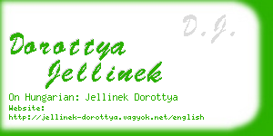 dorottya jellinek business card